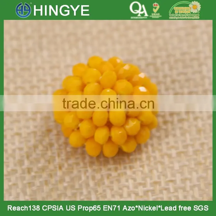 New arrival fancy hand-made beaded button 15773