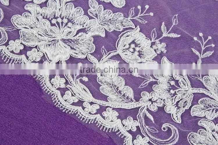 wholesale cheap nylon cotton 3d flower lace embroidered new york wholesale fabric lace for dress