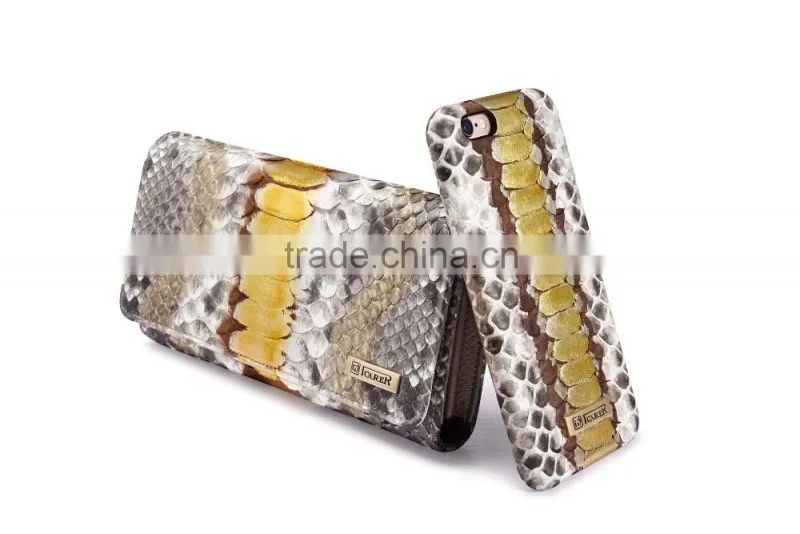Original ICARER Real Python Leather Wallet Bag Clutch MT-5509