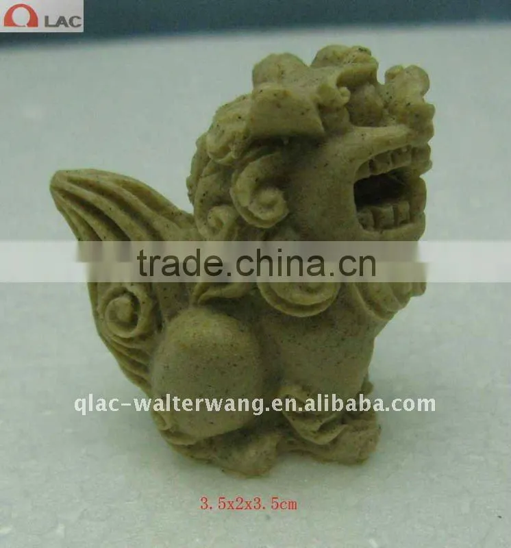Resin & sandstone promotional lion home decor
