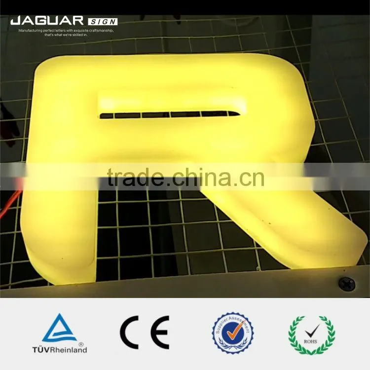 custom made durable outdoor waterproof advertising led lighted letter sign