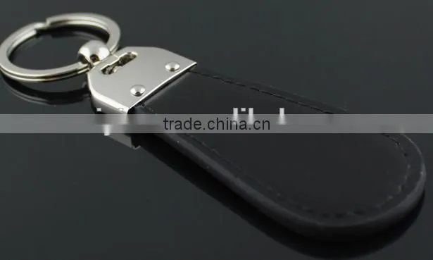 custom personal keychain high quality pu leather car logo with embossed logo promotion