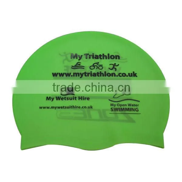 cheap waterproof silicone custom swim caps