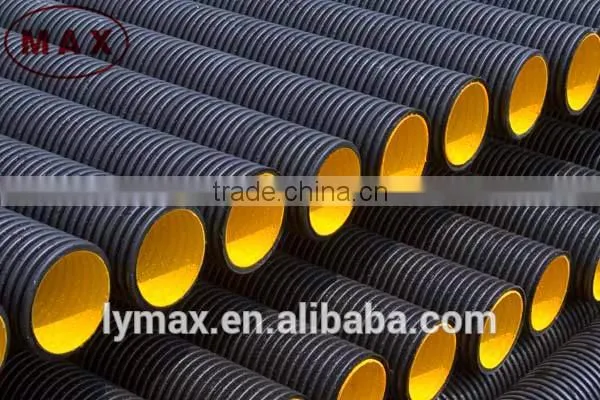 PE Material and GB/T19472.1-2004 Standard Metal Reinforced HDPE Corrugated Pipe, Porous Threading Pipe