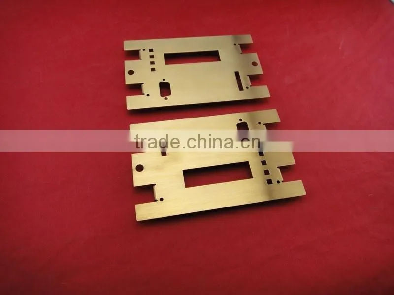 High precision gold chromate metal stamping
