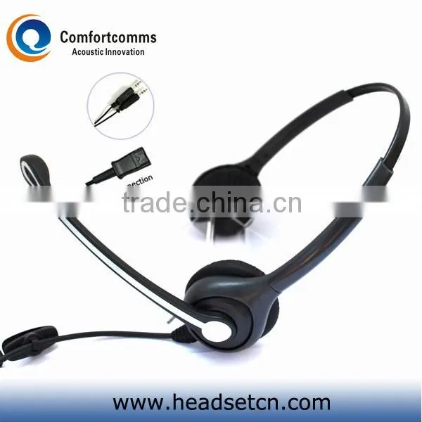 Monaural call center 3.5mm headset for personal computer and laptop HSM-600NPQDJ3.5D