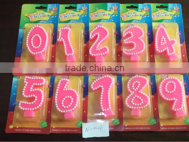 Number Shaped Candles For Wedding Favors