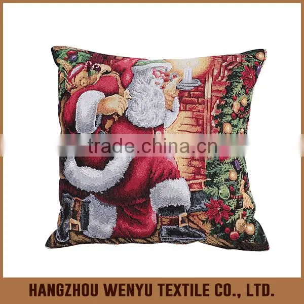 PLUS 2015 factory supplies jacquard fashion christmas home decorative Cushion Cover