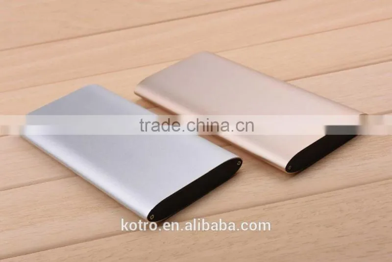 The Newest Portable Aluminium Shell 6000 mah Mobile Quick Charging QC2.0 Power Bank
