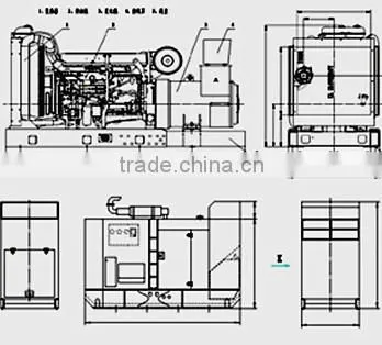 625kva supermaly gas generator set 500kw