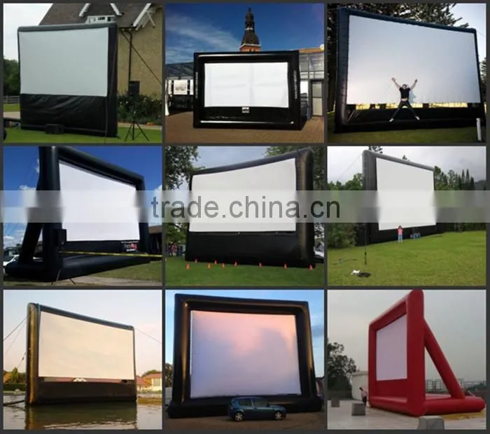 rear projection tv outdoor cinema inflatable movie screen for sale