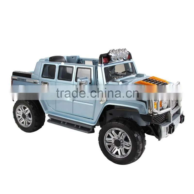 License kids car hummer HX ride on car with four wheel suspension car for toy two doors open HL188
