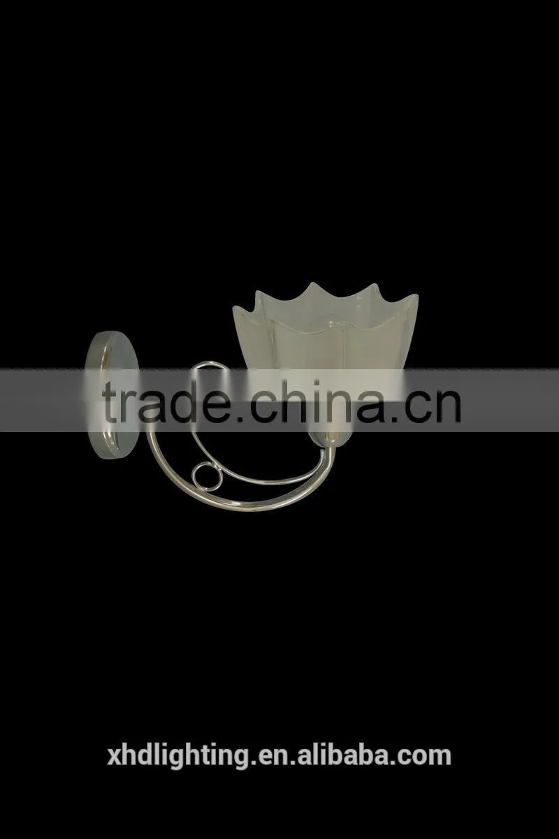 Zhongshan XHD chrome column glass modern ceiling lamp for indoor decoration