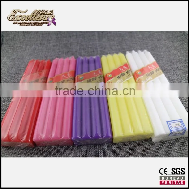 2016 hot sale competitive stick colorful candle bougies in bulk