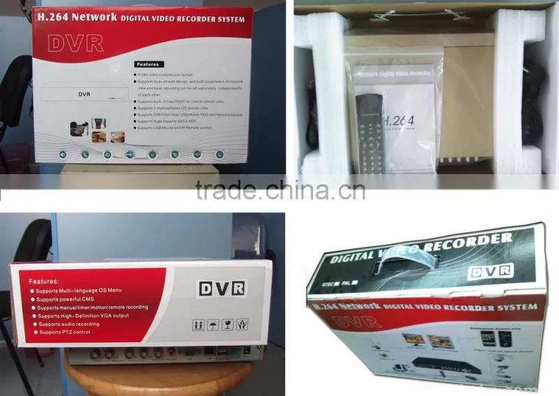 4CH CCTV H 264 4ch full D1 DVR Network Support 3G WIFI dvr h 264