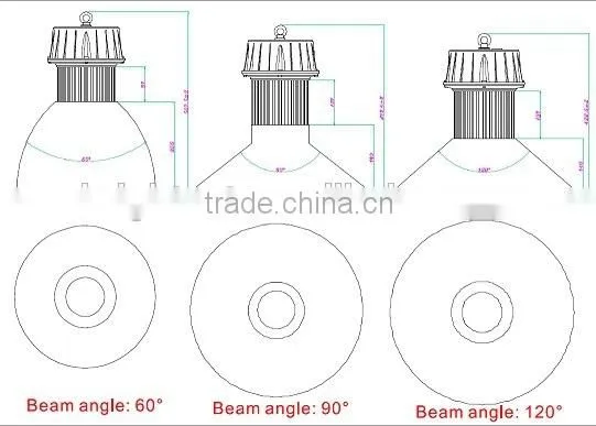 200w high bay light led Epistar and Bridgelux COB CHIP