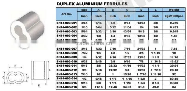 Aluminum Crimp Sleeve