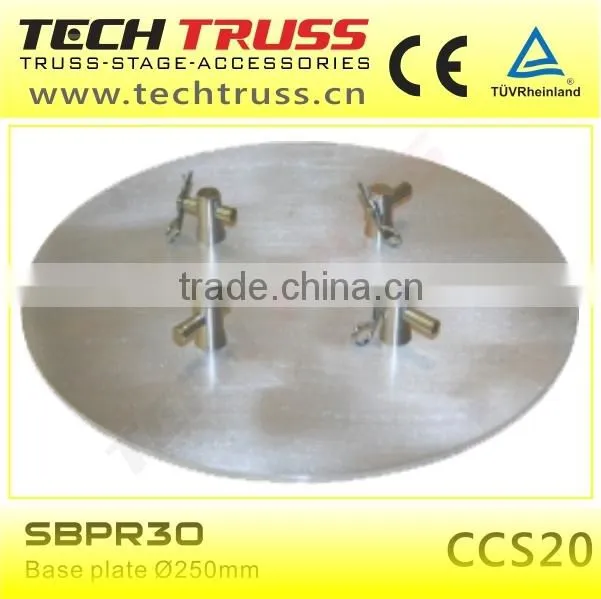 Easy carrying round steel base plate for B30/C40