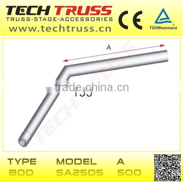 135 degree corner for aluminium single connection bar