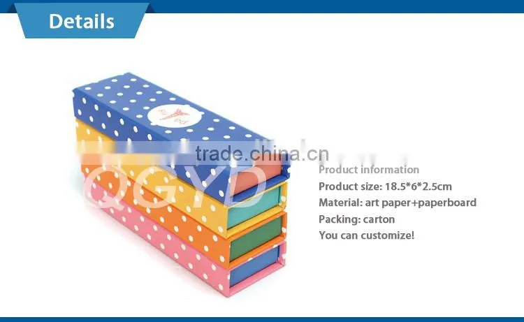 manufacturer custom logo printed gift box for pens