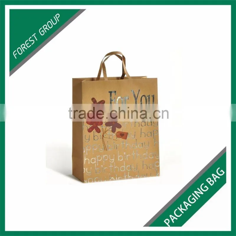 FASHION DESIGN LOW PRICE CUSTOMIZED PAPER KRAFT BAG