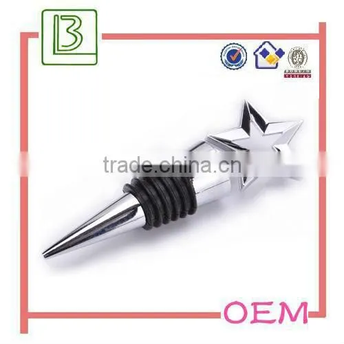 Hot Sale Heart Shape Zinc Alloy Metal Bottle Stopper
