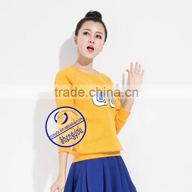 Women's classic fit Eco Friendly Pullover Hoodie/ New Style garment 2015