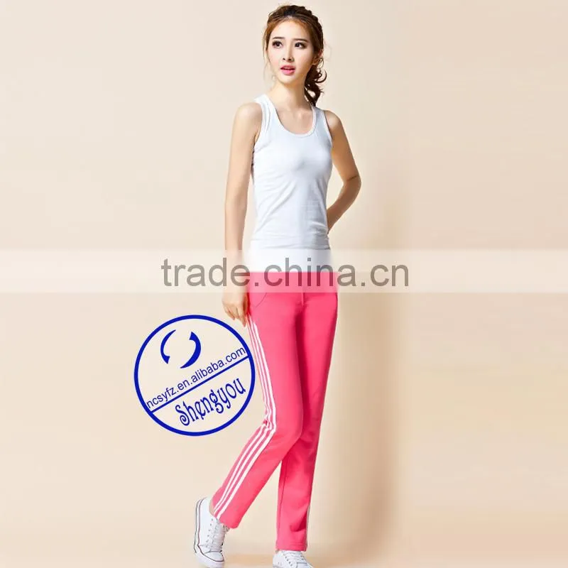 Custom high quality spandex cotton women's sweatpant