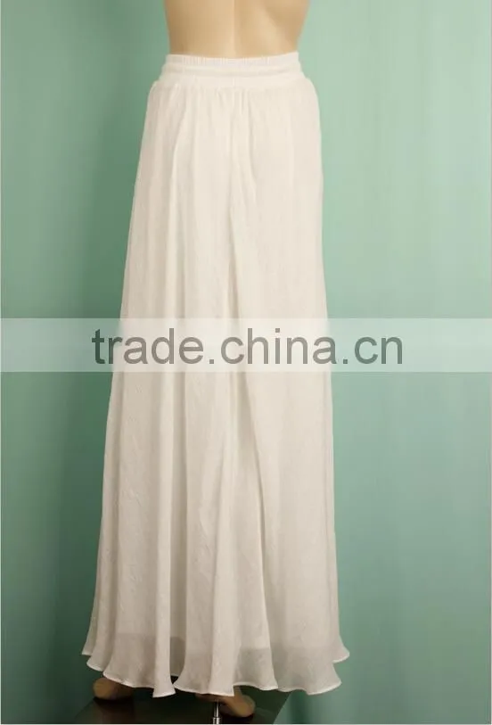 High quality spring western style long skirts western style plain ladies cotton long skirts HS150632379