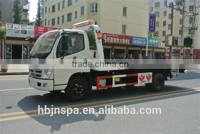 made in China foton 4*2 road tow trucks for sale