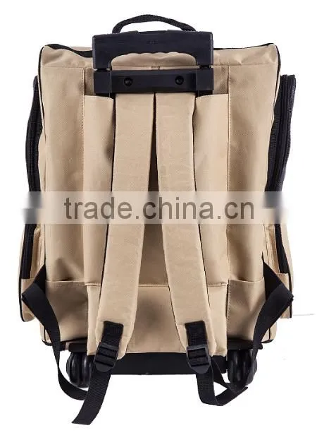 Rolling Backpack Luggage on Wheels with mat