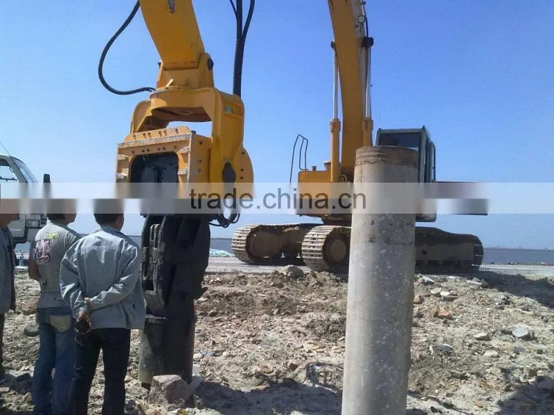 Hydraulic vibratory pile driver hammer for driving sheet piles