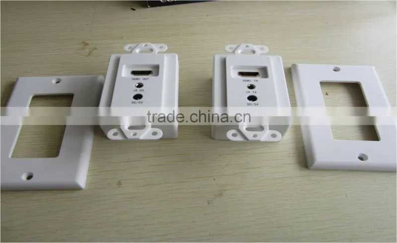 High quality Multifunction Wall Plate HDMI wall plate with two cables