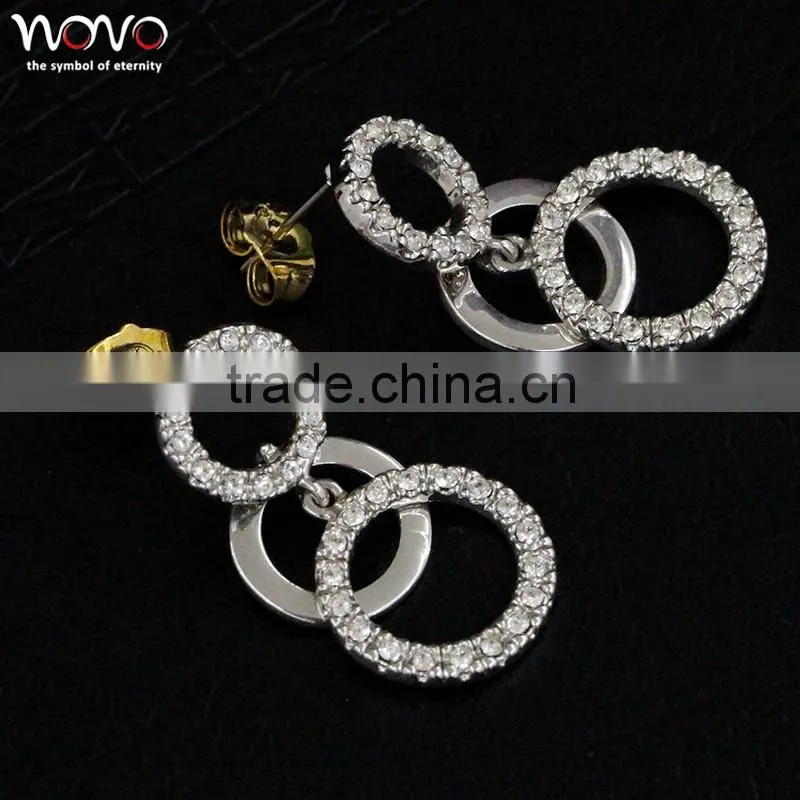 Fashion hot sale brass jewelry earring with good quality