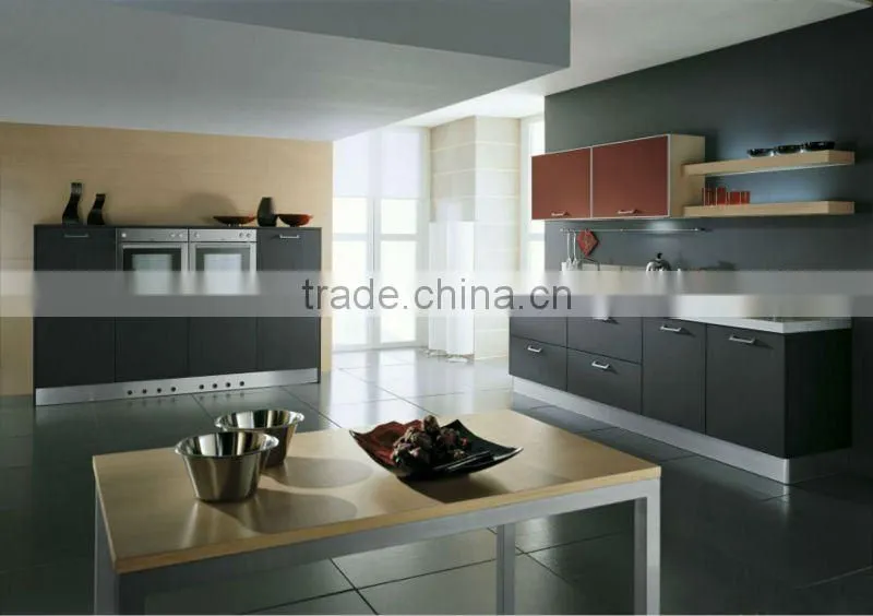 Hot sale timber veneer kitchen cupboard