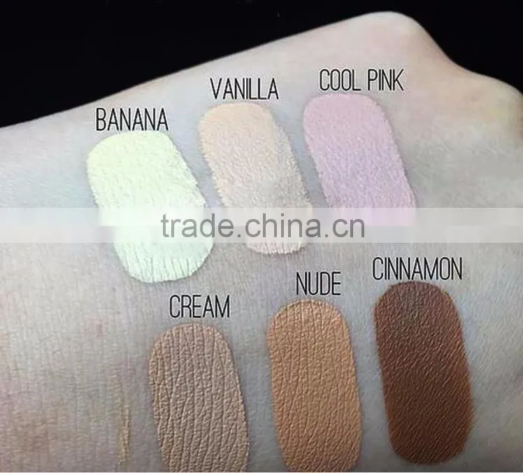 2016 New Professional Fancy 6 Colors/Set Face Concealer Beauty Pro Face Cream Makeup Concealer Contour Deep/light/Medium