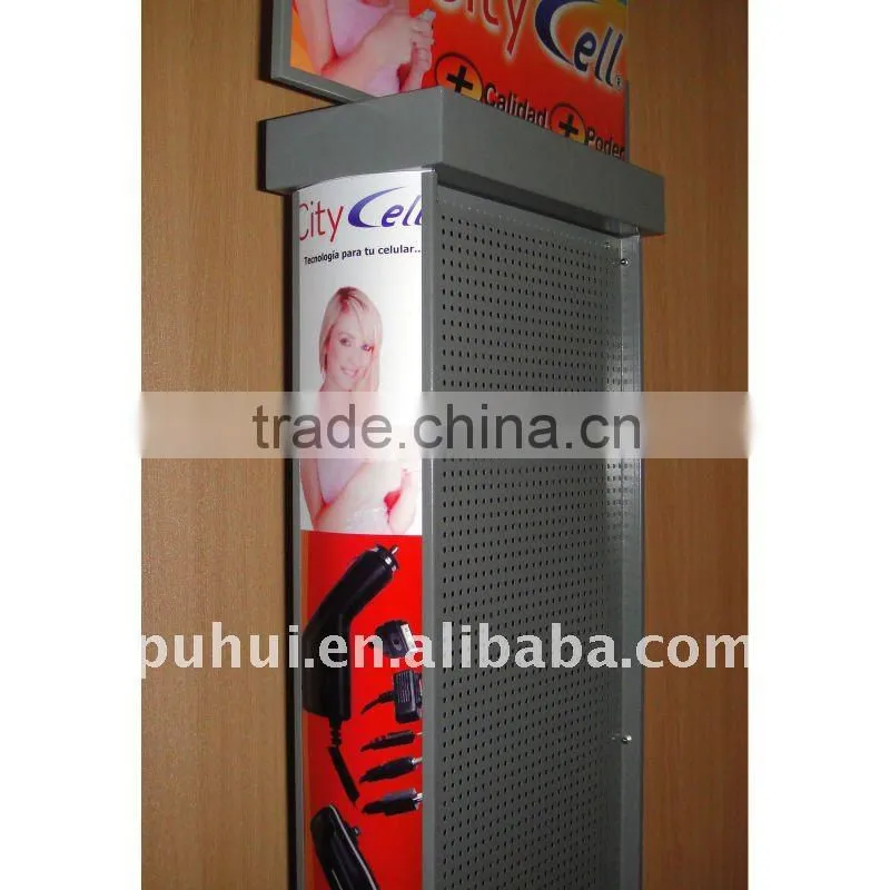 Double Sides cell phone accessory display fixture