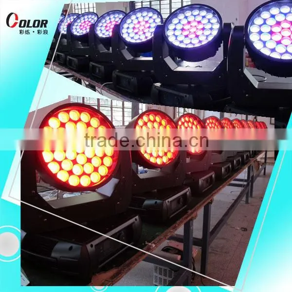 37pcs 12W rgbw 4 in 1led wash zoom moving head professional show lighting
