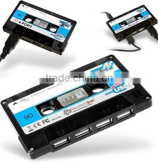 Tape Shaped 4 Port 2.0 HUB USB
