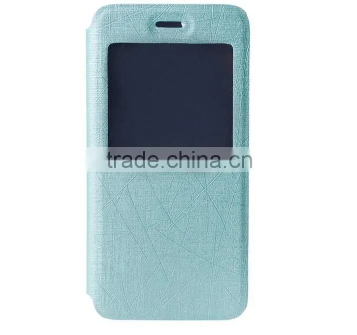 Concise design leather cell phone case for lenovo s850