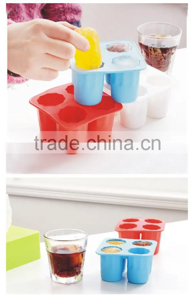100% food grade shot glass made completely out of ice plastic ice cube tray with lid