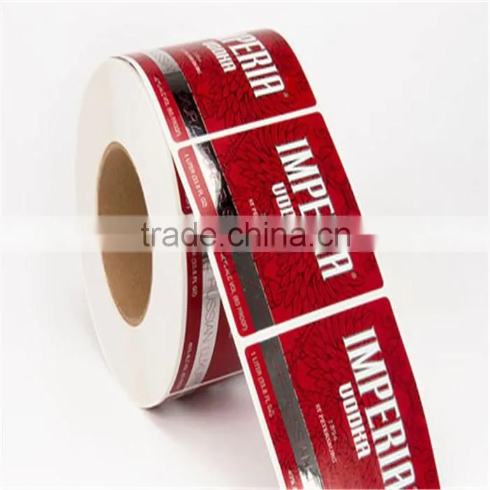 Multi color polyester hologram adhesive sticker label
