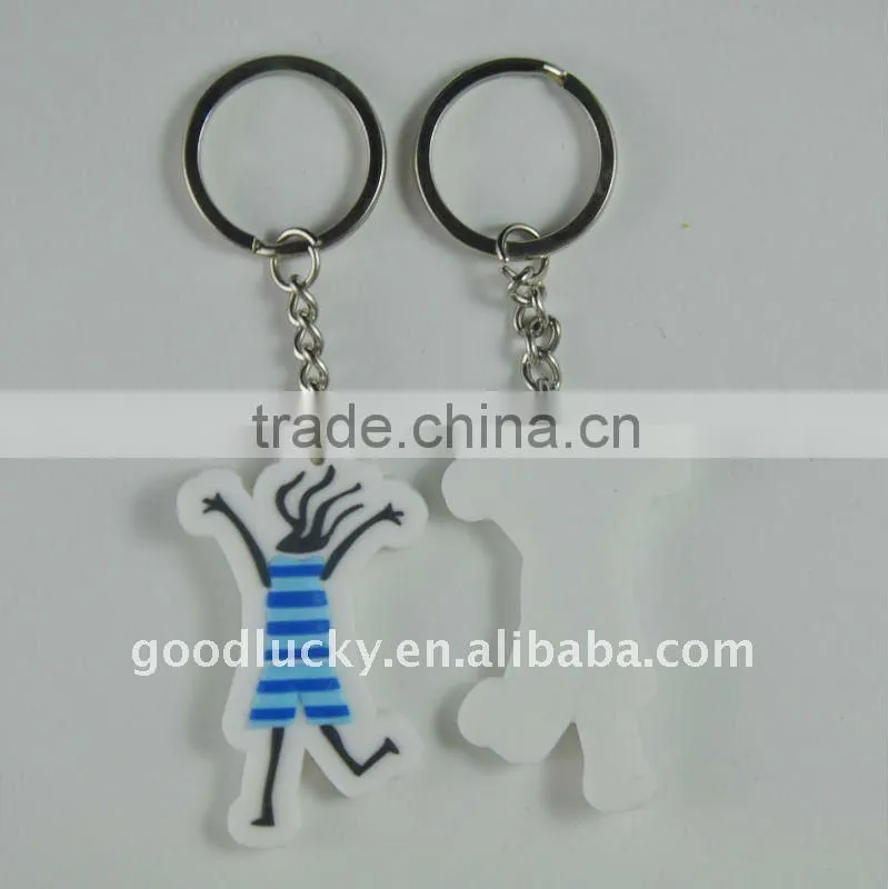 New arrival promotional gift--liquid oil pvc keychain