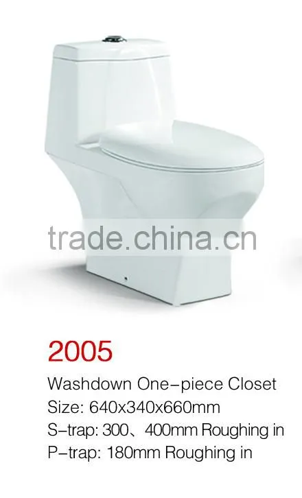 Popular ceramic one Piece Washdown one piece toilet,Export Custom Sanitary Ware Factory/Manufacture Model GC-2005