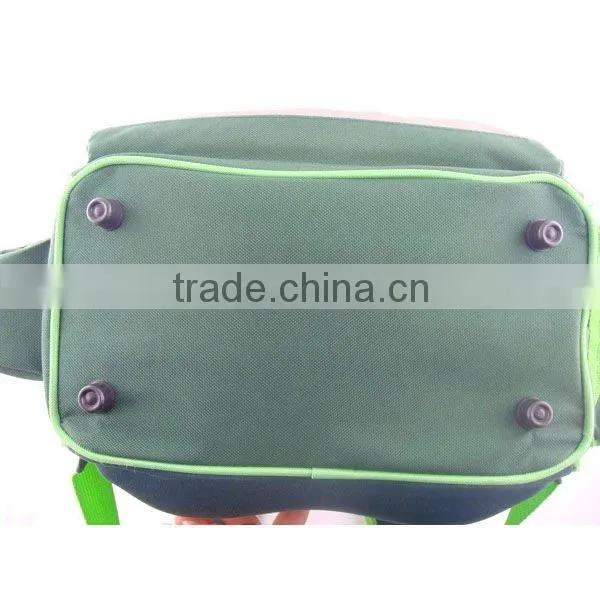2011 the popular cartoon green kids backpack for sport