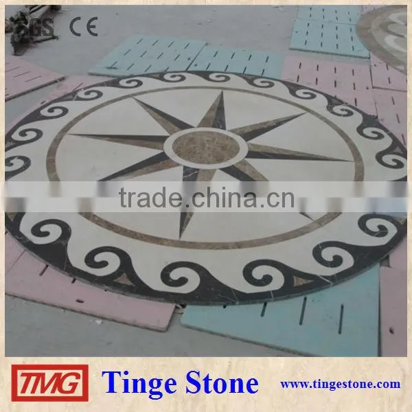 High Grade Water Jet Marble Medallion for Interior projects