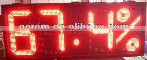 5" IP43 6 Digits Led Digital Clock Display, Hangrand high quality led clock display