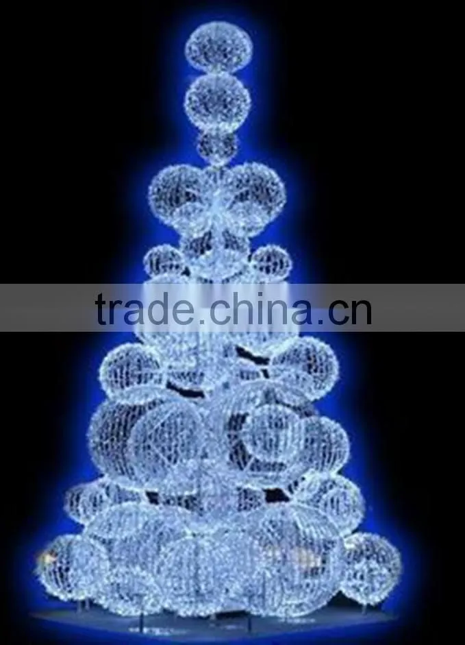 New design holiday time artificial trees with ball in different size with high quality make ball tree nice christmas wire tree