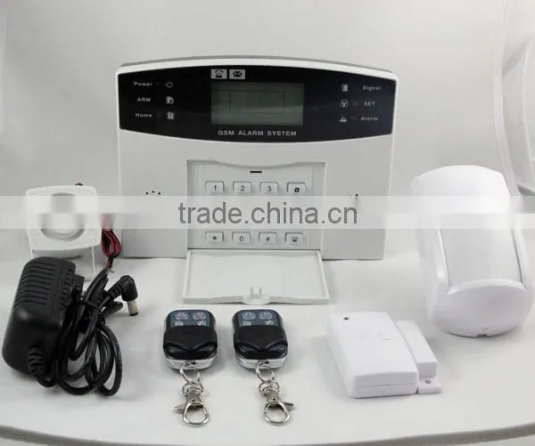 GSM Module remote control Burglarproof Alarm System with Iphone and Andriod Apps