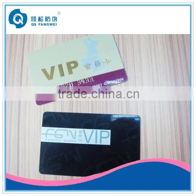 vip plastic pvc card
